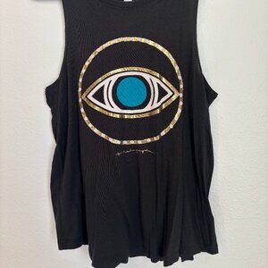 Spiritual Gangster Evil Eye Tank - Black, Medium